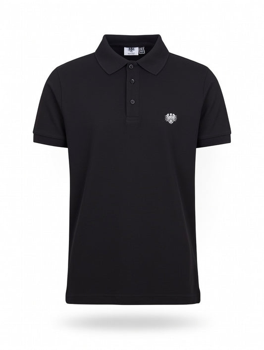 Schwarzes German Outfitters Kurzarm Polo